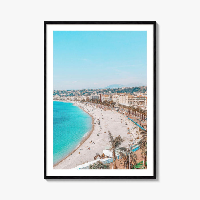 Nice Fine Art Photo Print, Cote d'Azur, French Riviera, France Wall Poster, Mediterranean Beach