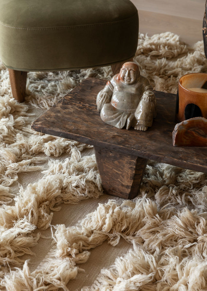 NORDIC LIGHT 01 Beige Wool Rug - Handknotted