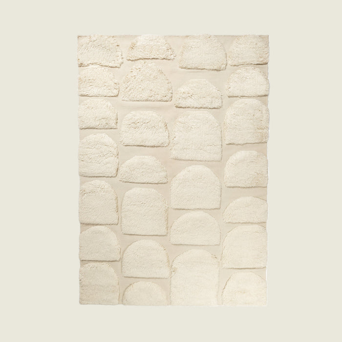 NORDIC LIGHT 03 BEIGE Wool Rug - Handknotted