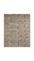 NORDIC LIGHT 03  Wool Rug - DARK BEIGE - Handknotted