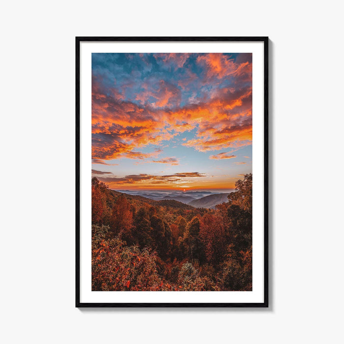 North Carolina Fine Art Photo Print, Blue Ridge Parkway, Asheville, Appalachian Mountains, USA Poster