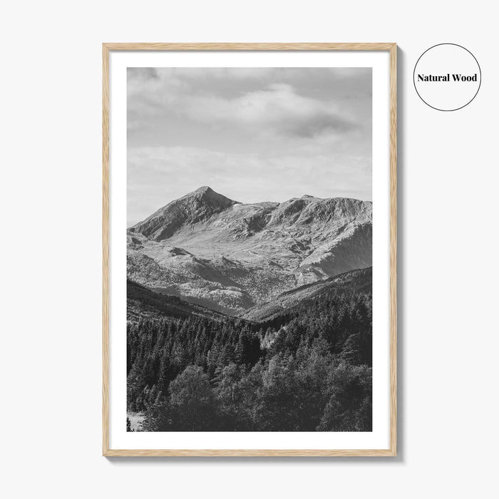 Norway Black and White Fine Art Photo Print, Scandinavia Wall Poster