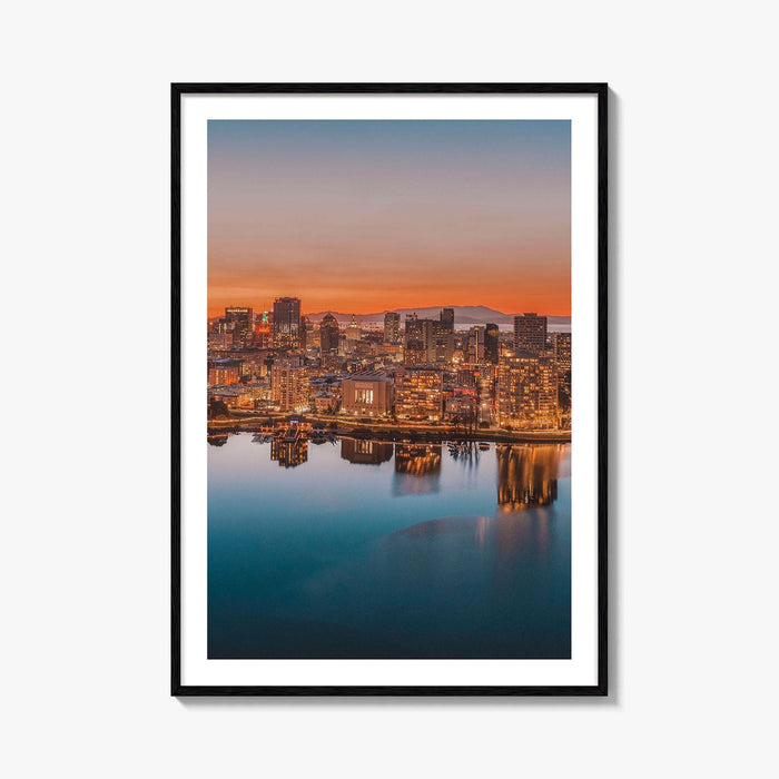 Oakland Skyline Fine Art Photo Print, California USA, Bay Area Wall Decor Poster