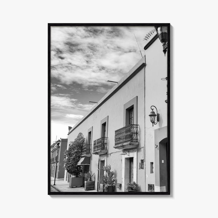Oaxaca de Juarez Black and White Fine Art Photo Print, Mexico Poster