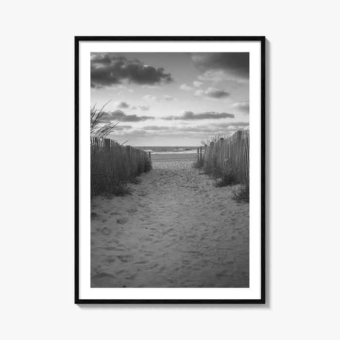 Ocean City Maryland Black and White Fine Art Photo Print, OCMD Poster