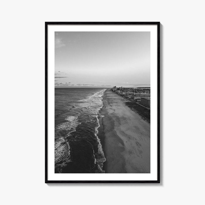 Ocean City Maryland Black and White Fine Art Photo Print, OCMD Poster, USA Poster
