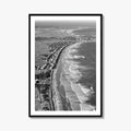 Ogunquit Black and White Fine Art Photo Print, York Maine Coastline Poster, USA