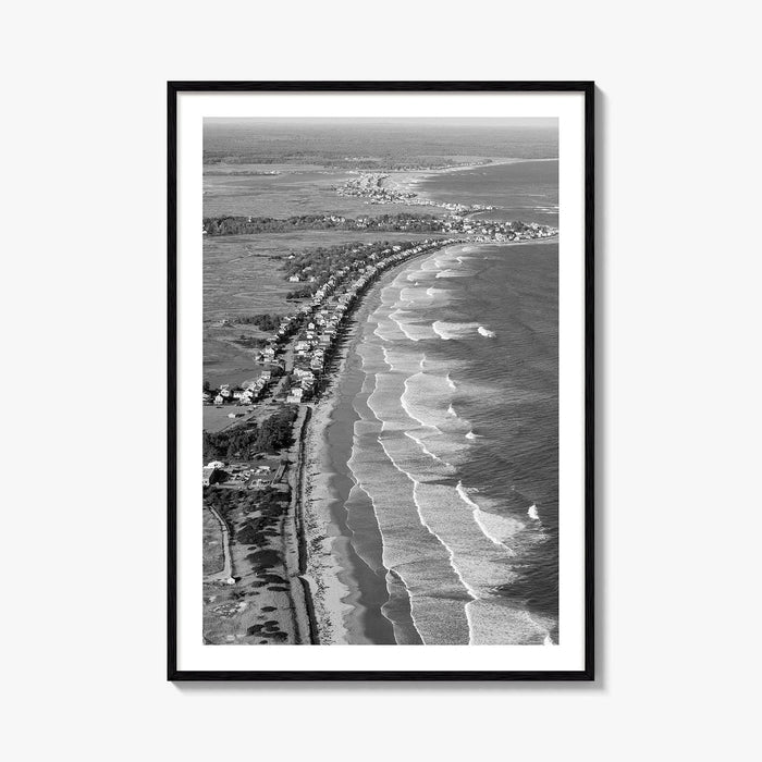Ogunquit Black and White Fine Art Photo Print, York Maine Coastline Poster, USA