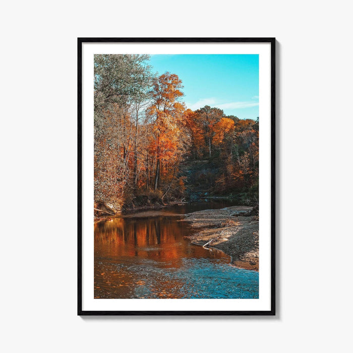 Ohio Fine Art Photo Print, Chagrin River Autumn, Cleveland Wall Poster, USA