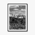 Ojai Black and White Fine Art Photo Print, Topa Topa Bluffs, California Poster