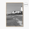 Old Saybrook Black White Fine Art Photo Print, Lynde Point Lighthouse, Connecticut USA