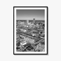 Omaha Skyline Black and White Fine Art Photo Print, Nebraska Downtown, USA Poster