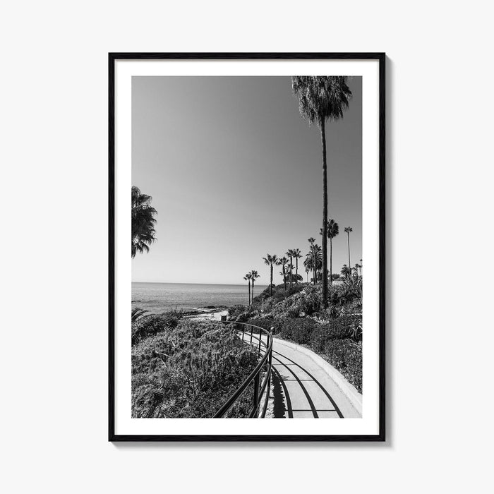 Laguna Beach Black and White Fine Art Photo Print, Orange County, California, USA