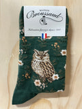 Owl (Hibou) ankle socks by Maison Broussaud