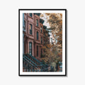 Park Slope Fine Art Photo Print, Brooklyn New York NYC Poster, Brownstone Autumn