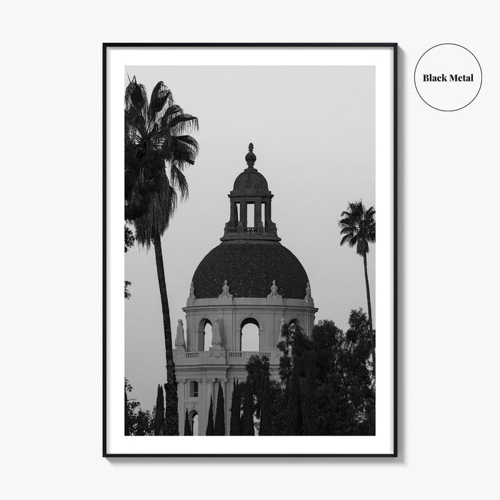 Pasadena Black and White Fine Art Photo Print, City Hall, California Wall Decor, USA