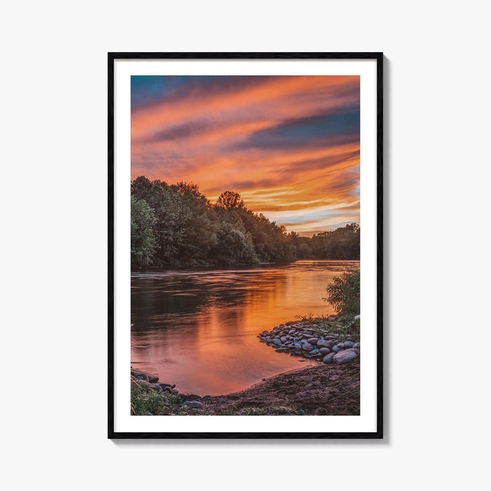 Walnutport Pennsylvania Fine Art Photo Print, Lehigh River, Northampton County, Wall Poster, USA