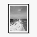 Pensacola Black and White Fine Art Photo Print, Perdido Key Beach Florida, Aerial Poster