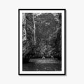 Phi Phi Islands Black and White Fine Art Photo Print, Krabi Longtail Boat Poster