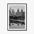 Philadelphia Skyline Black and White Fine Art Photo Print, Schuylkill River, Pennsylvania, Philly, Poster