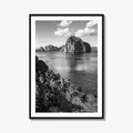 El Nido Black and White Fine Art Photo Print, Palawan Poster, Las Cabanas Beach