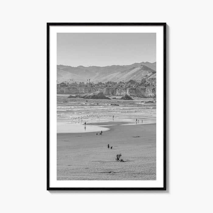 Pismo Beach Black and White Fine Art Photo Print, San Luis Obispo California Poster