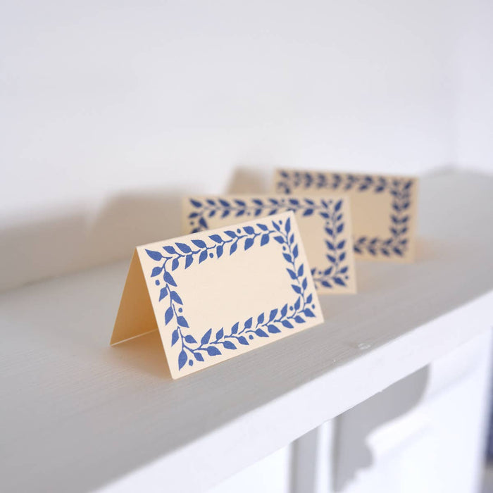 Place Cards in Scumble Blue: Pack of Twelve