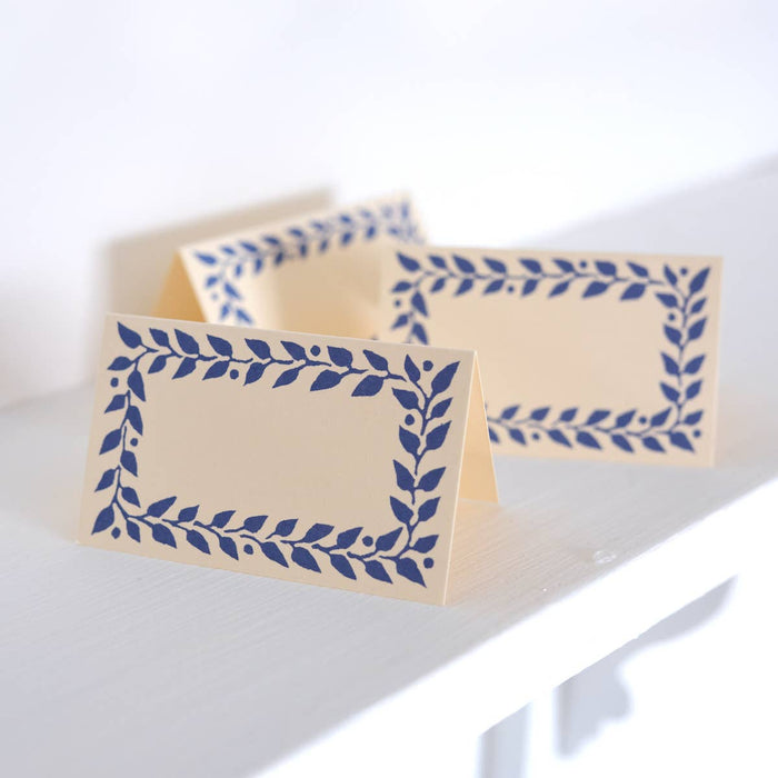 Place Cards in Scumble Blue: Pack of Twelve
