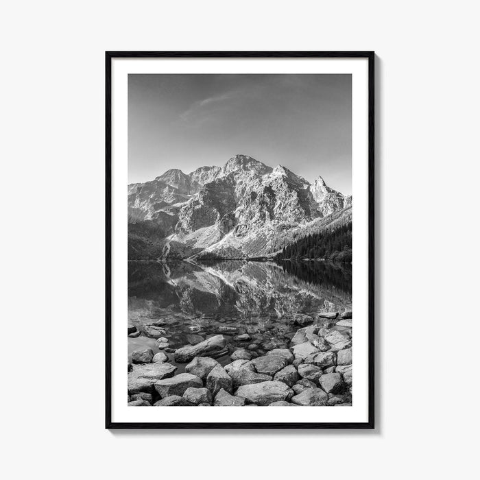 Tatra National Park Black and White Fine Art Photo Print, Morskie Oko, Poland, Zakopane