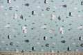 Happy Home is a whimsical house print featuring trees, flowers, rabbits, and hats in varying shades of pink, white, black, gray, and red against a soft green background.  Perfect for any living space, it is sure to bring a splash of joy to your home. The high-quality cotton material ensures lasting durability and softness. The versatile lightweight fabric is soft and easy to sew.  It would be great for apparel, quilting, crafting and sewing projects.