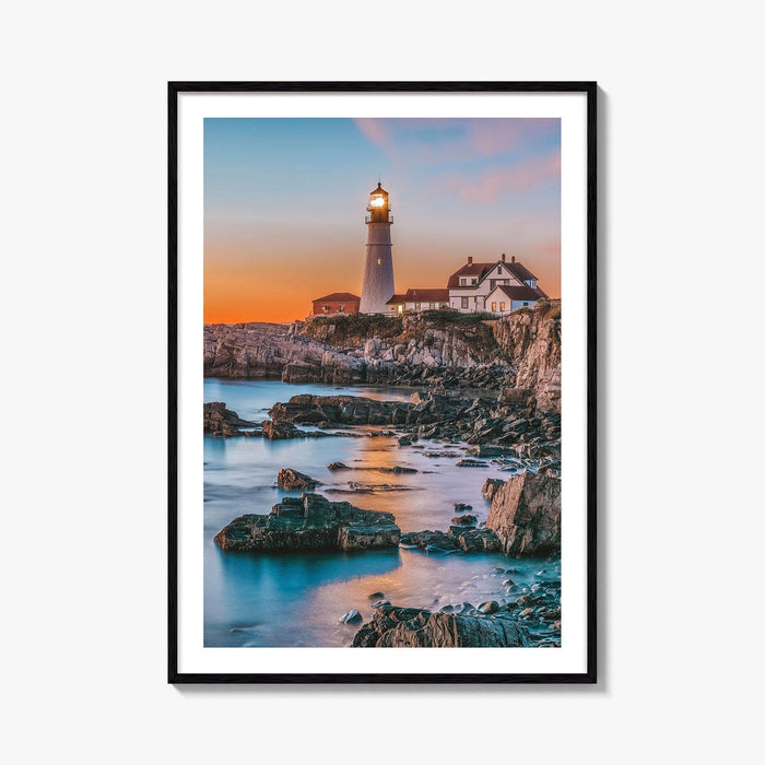 Portland Head Light Fine Art Photo Print, Cape Elizabeth Maine, USA Poster