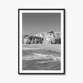 Albufeira Black and White Fine Art Photo Print, Algarve Portugal, Beach Wall Decor Poster