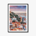 Lisbon Skyline Fine Art Photo Print, Portugal, Sao Jorge Castle, Lisboa Wall Poster