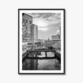 Providence Black and White Fine Art Photo Print, Waterplace Park Poster, Rhode Island Poster
