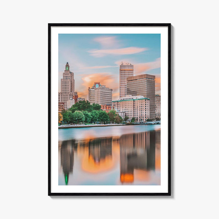 Providence Fine Art Photo Print, Rhode Island USA, Downtown Cityscape, Wall Decor Poster