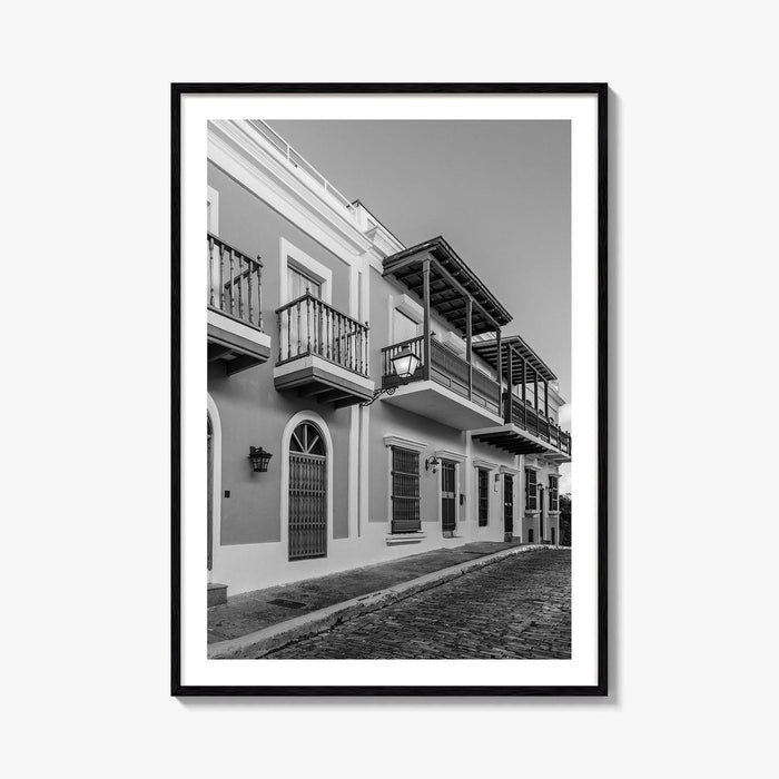 Old San Juan Black and White Fine Art Photo Print, Puerto Rico