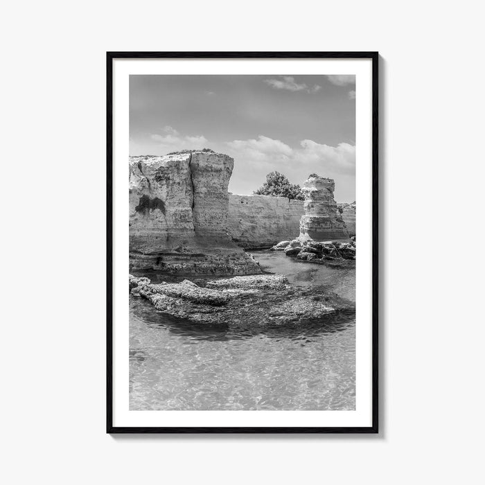 Torre Sant Andrea Black and White Fine Art Photo Print, Puglia Poster