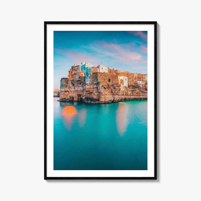 Polignano a Mare Fine Art Photo Print, Puglia Italy Wall Poster, Adriatic Sea