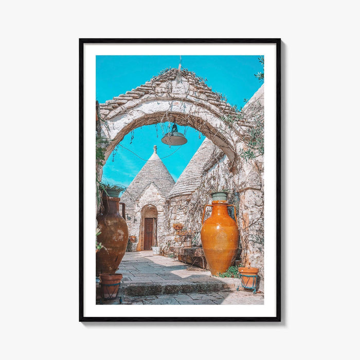 Puglia Fine Art Photo Print, Alberobello, Apulia Italy, Trulli Wall Poster