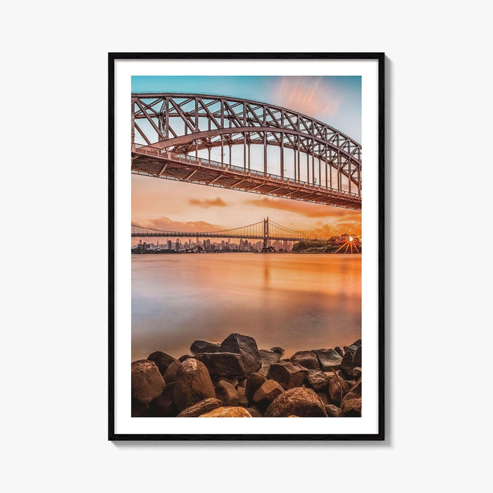 Queens New York Fine Art Photo Print, Astoria, Hell Gate Triboro Bridges, NYC