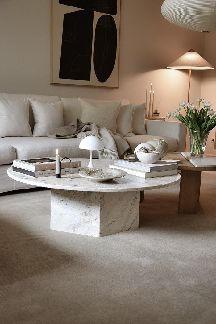 QUIET LUXURY SOLID WOOL RUG - WHEAT - Handwoven