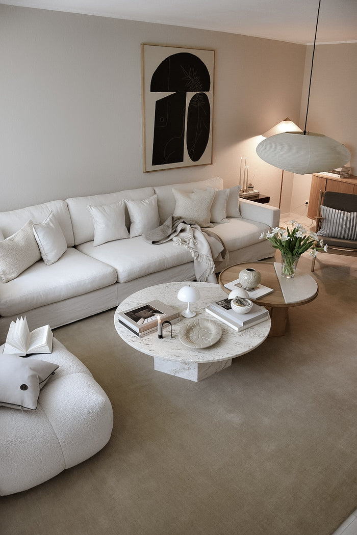 QUIET LUXURY SOLID WOOL RUG - WHEAT - Handwoven