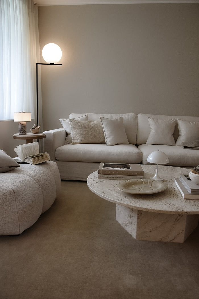 QUIET LUXURY SOLID WOOL RUG - WHEAT - Handwoven