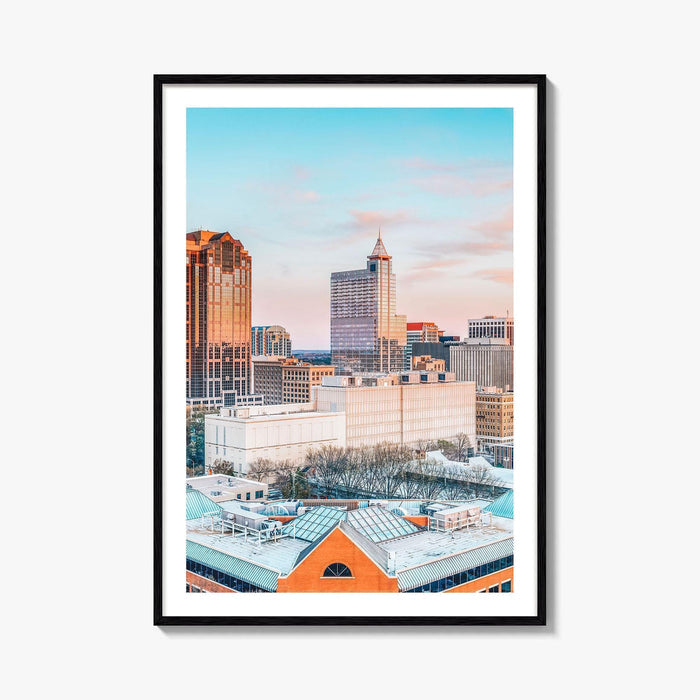 Raleigh Skyline Fine Art Photo Print, NC Wall Art Poster, North Carolina USA