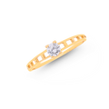 Ravishing Ring With CZ in 18K Gold