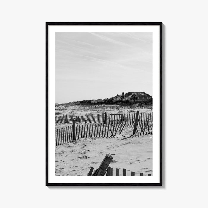 Rehoboth Beach Black and White Fine Art Photo Print, Delaware USA Wall Decor Poster