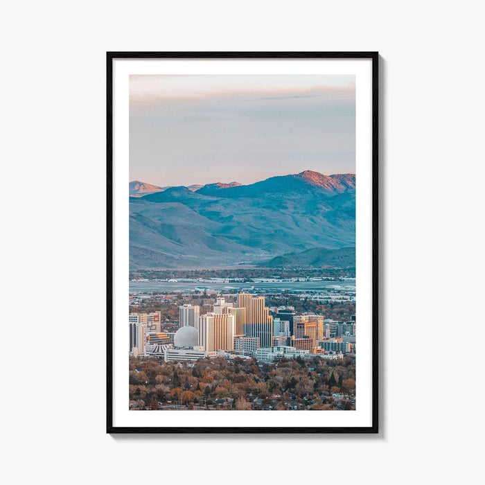 Reno Skyline Fine Art Photo Print, Nevada Wall Poster, United States