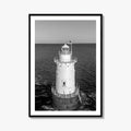 Sakonnet Point Black and White Fine Art Photo Print, Rhode Island Lighthouse Poster