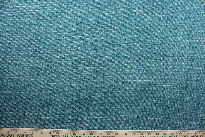 Tory is perfect for outdoor use, constructed from a durable oasis (deep teal) fabric with white accents that can withstand up to 500 hours of direct sunlight.  It is both stain and water resistant and offers 10,000 double rubs for long-lasting performance.  Perfect for porches, patios and pool side.  Uses include toss pillows, cushions, upholstery, tote bags and more.