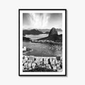 Rio de Janeiro Skyline Black and White Fine Art Photo Print, Brazil Poster
